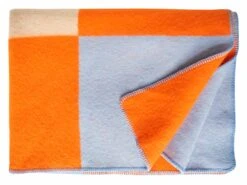 Wollen Deken Pop, Oranje -Interio Winkel wollen deken pop 1