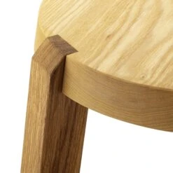 Y-kruk Essen- En Eikenhout, 35 Cm Hoogte -Interio Winkel y kruk essen eikenhout 1