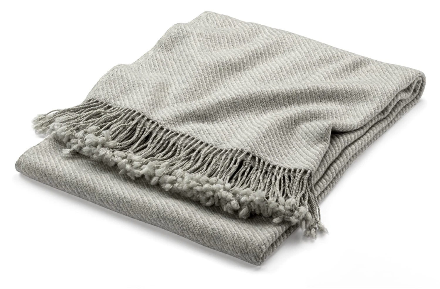 Zuivere Nieuwe Wol Deken Nepal, Lichtgrijs 3 Zuivere Nieuwe Wol Deken Nepal, Lichtgrijs