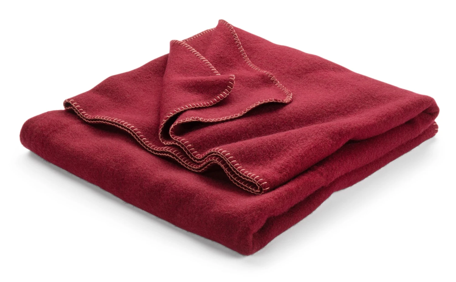 Zuivere Nieuwe Wollen Deken, Donkerrood 3 Zuivere Nieuwe Wollen Deken, Donkerrood