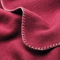 Zuivere Nieuwe Wollen Deken, Donkerrood 8 Zuivere Nieuwe Wollen Deken, Donkerrood -Interio Winkel zuivere nieuwe wollen deken 16